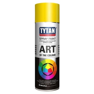 Краска Tytan Professional Art of the colour аэрозольная желтая RAL1018  400мл
