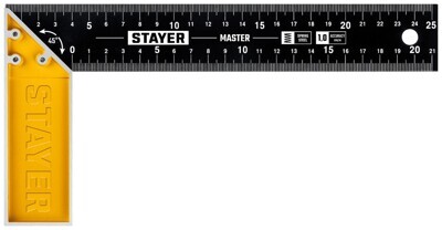 Угольник STAYER "MASTER" столярный, стальное полотно, 250мм