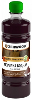 МОРИЛКА водная ZERWOOD MV эбеновое дерево в бутылке ПЭТ по 0,5л