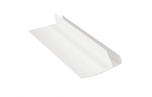 F-профиль (ПВХ) 0045.Вн., 002, белый, 3м