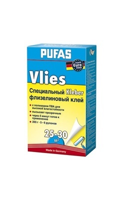 Обойный клей специальнй флизелиновый EURO PUFAS 3000 Vies 200 г (25-30 м. кв.)