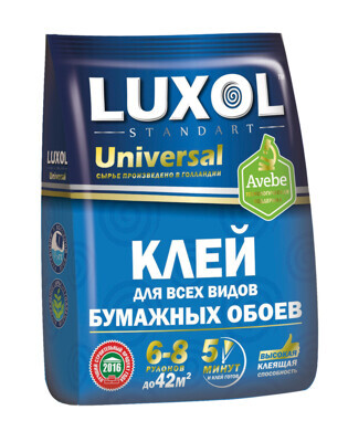 Клей обойный "LUXOL  универсал " 180г. пакет standart