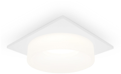 Встраиваемый точечный светильник с акрилом TN1314 SWH/FR бел песок/белмат GU5.3 92*92*45