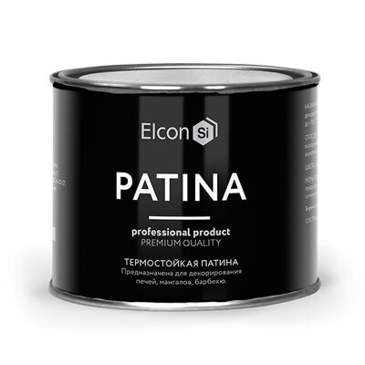 АКЦИЯ! Кузнечная краска Elcon Patina (термостойкая) серебро (0.2 кг)