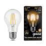 Лампа Gauss LED Filament  А60 8W E27 2700K/3000K 1/10/40