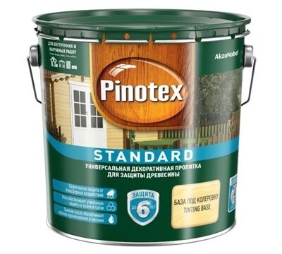 Пропитка для древесины PINOTEX Standard 2.7л база под колер. CLR
