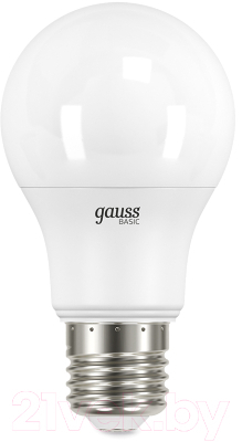Лампа Gauss Basic LED-M A60   7W 630lm 3000K E27 LED 1/10/50