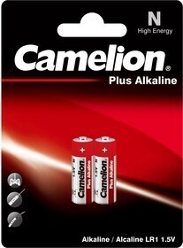 Camelion LR1 Plus Alkaline BL-2 (LR1-BP2, батарейка,1.5В)