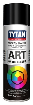 Tytan Professional Art of the colour краска аэрозольная черный матовый RAL9004 400мл