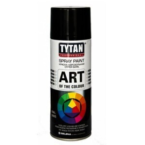 Краска аэроз черн глянц Tytan Prof Art of the colour RAL9005 400мл