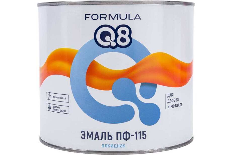 Эмаль ПФ-115 Formula Q8 белая м.ф. 1,9 кг