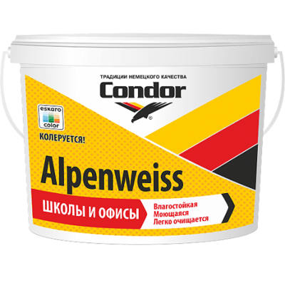Краска ВД "Alpenweiss" (Альпенвайс) ведро 3,75 кг