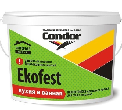 Краска ВД «Ekofest» (Экофест) ведро 3,75 кг.