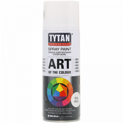 Tytan Professional Art of the colour краска аэрозольная белая глянец RAL9003 400мл