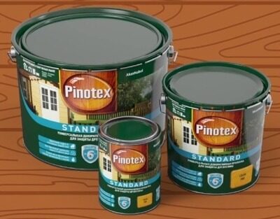 Пропитка для древесины PINOTEX Standard 2.7л тиковое дерево
