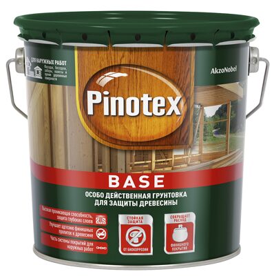 Деревозащитная грунтовка PINOTEX База 2,7л