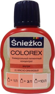 Краситель Colorex 100 мл 22 красно-оранжевый