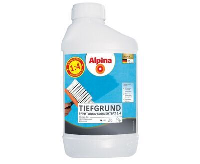 Грунтовка НВ П 1 Д Alpina Tiefgrund (Альпина Тифгрунд), концентрат 1л /1,02 кг