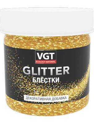 Блестки PET GLITTER. золото, 0,05кг