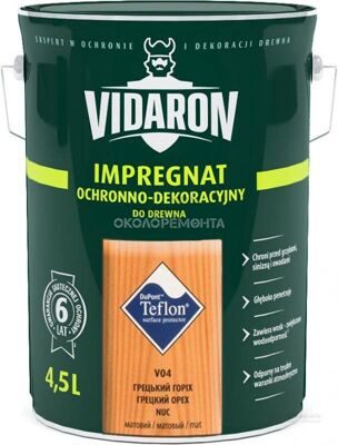 Импрегнат VIDARON 4,5л V04 Грецкий орех